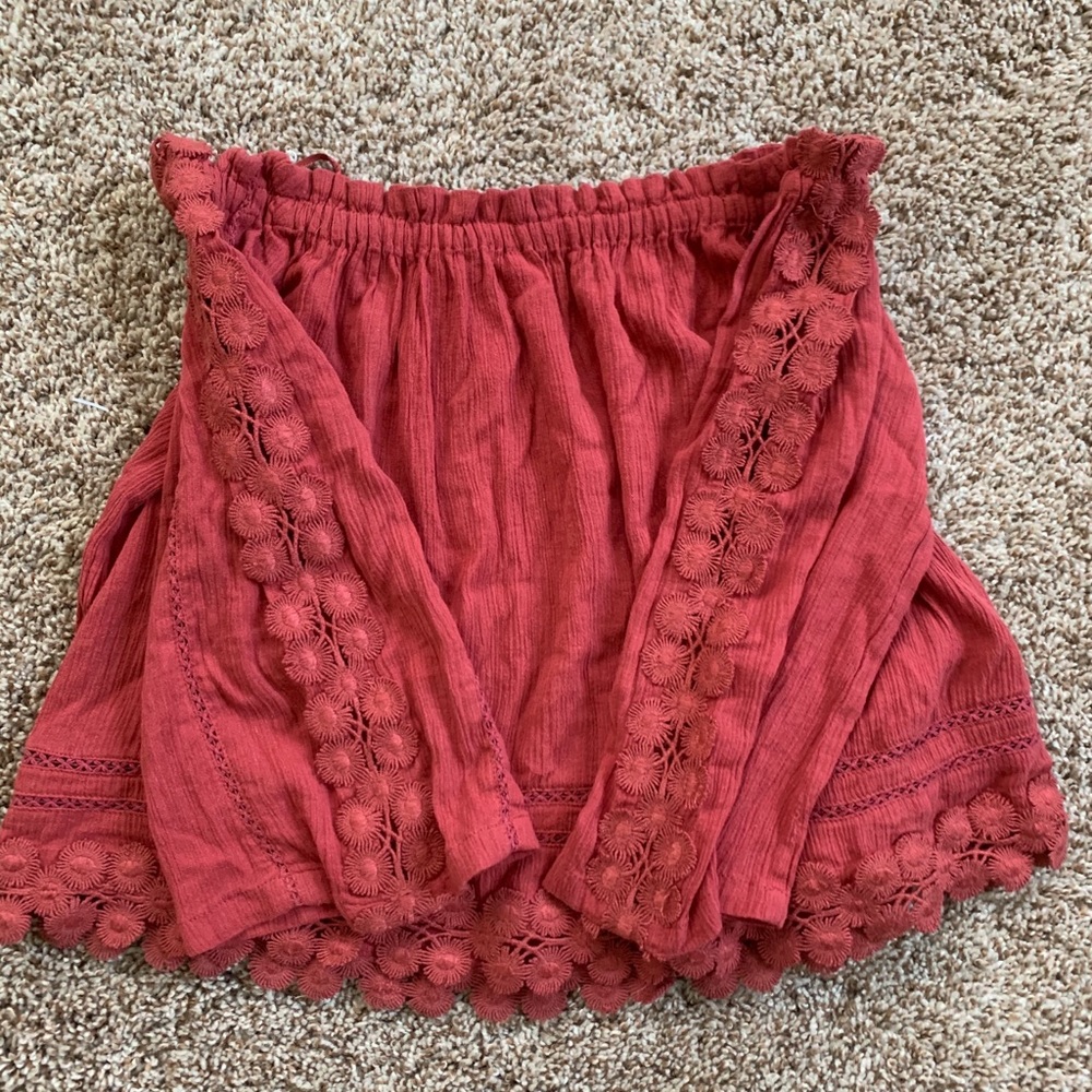 Topshop Off the Shoulder Top